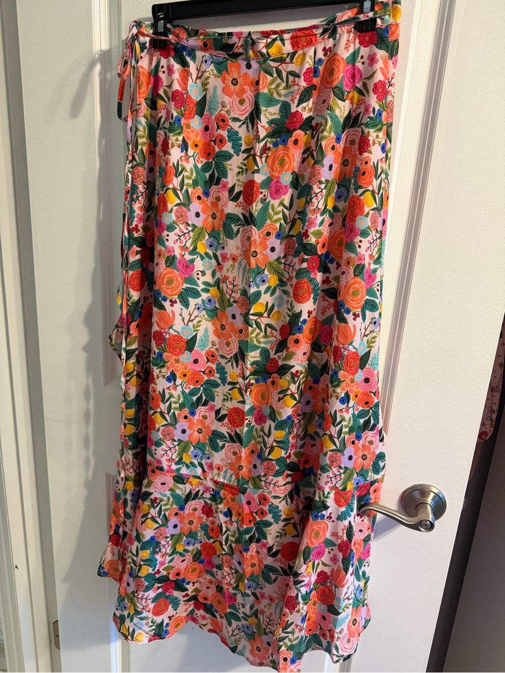 Summersalt & Rifle Paper Co. Floral Wrap Around Skirt - Picture 2 of 3